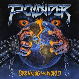 POUNDER -- Breaking the World  LP  ORANGE / BLUE  "BROKEN WORLD"