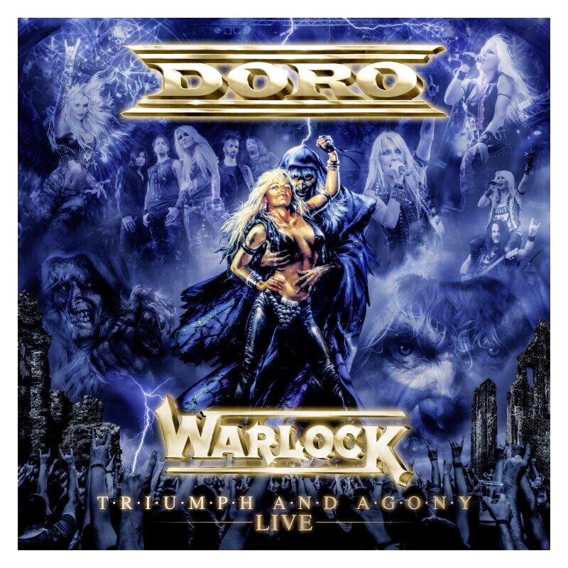 WARLOCK -- Triumph And Agony Live LP BLUE, 29,99