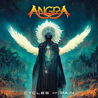 ANGRA -- Cycles of Pain  DLP  CLEAR / BLUE  MARBLED