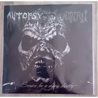 AUTOPSY / INCANTATION -- Service for a Dying Divinity  7"  MARBLED