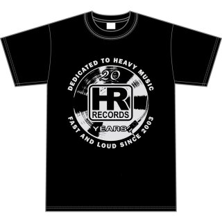 HIGH ROLLER RECORDS -- 20th ANNIVERSARY SHIRT  BLACK  XXL