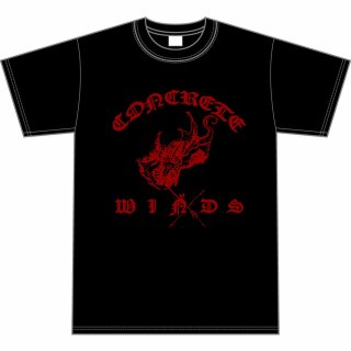 CONCRETE WINDS -- Red Bow  SHIRT L
