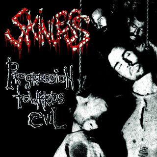 SKINLESS -- Progression Towards Evil  LP  PINK / BLACK MARBLED