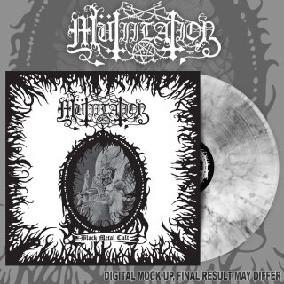 MÜTILATION -- Black Metal Cult  LP  WHITE / BLACK MARBLED