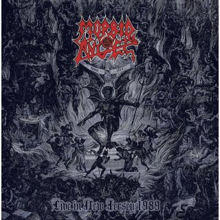 MORBID ANGEL -- Live in New Jersey 1989  LP  RED / BLACK MARBLED