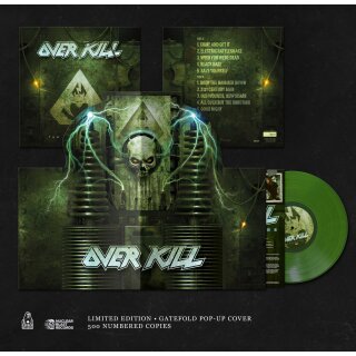 OVERKILL -- The Electric Age  LP  POP-UP  GREEN
