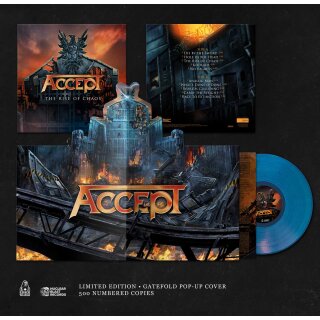 ACCEPT -- The Rise of Chaos  LP  POP-UP  BLUE