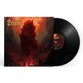 DETEST -- A World Drowning in Detest  LP  BLACK