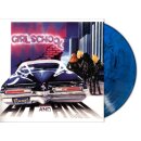 GIRLSCHOOL -- Hit and Run  LP  MARBLED