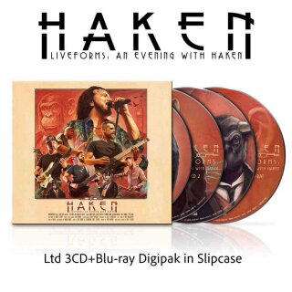 HAKEN -- Liveforms: An Evening with Haken  3CD+BLU-RAY  DIGIPACK