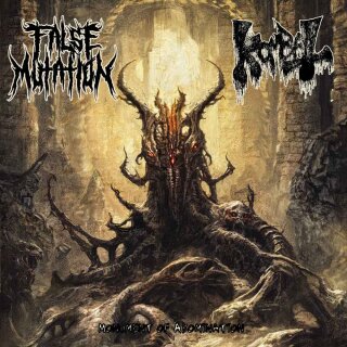 FALSE MUTATION / KOMBAT -- Monument of Abomination  LP  SPLATTER