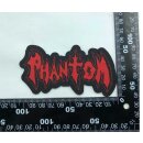 PHANTOM -- Logo  SHAPED WOVEN PATCH