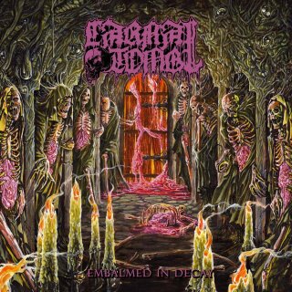 CARNAL TOMB -- Embalmed in Decay  LP  MAGENTA / BLACK MARBLED  B-STOCK